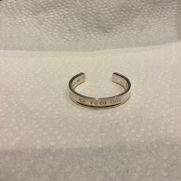 Tiffany & Co. Sterling Silver Estate 1837 Cuff Bracelet - Picture 4 of 14